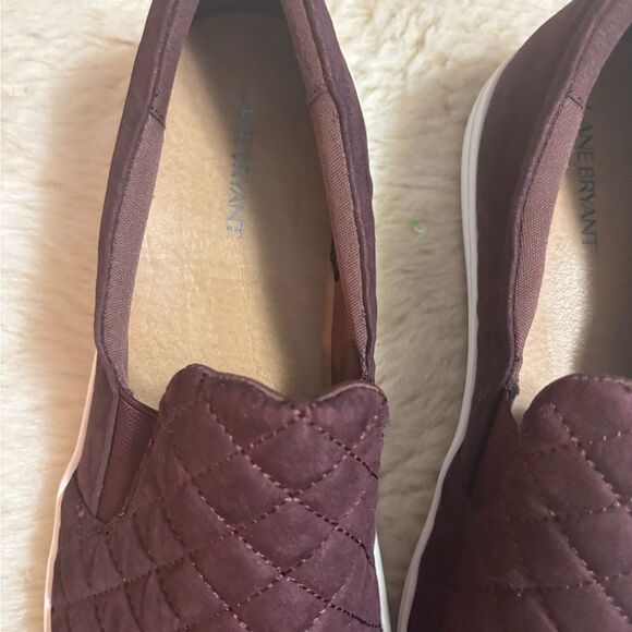 Lane Bryant Purple Quilted Slip Ons size 11.5 WIDE - Picture 7 of 8